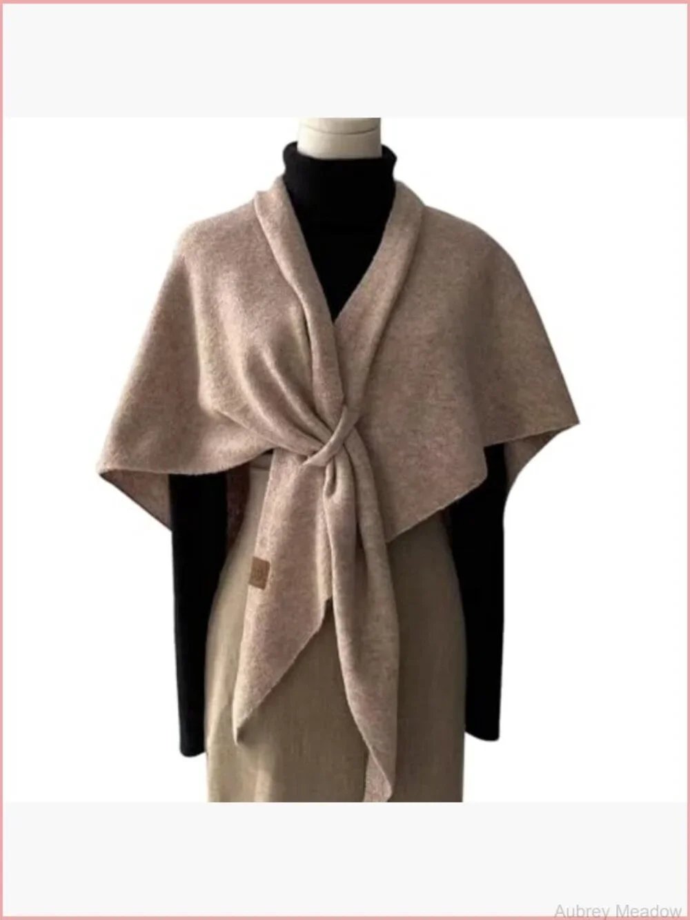 Wool Blended Knit Pashmina Shawl Wrap Scarf Cardigan Cape Shoulder Top